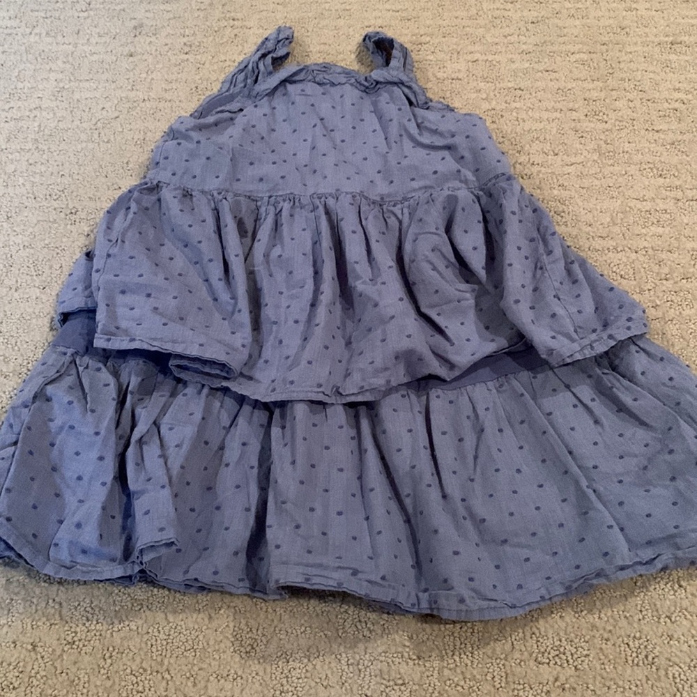 Baby gap size 5 years chambray multi tier sleeveless dress